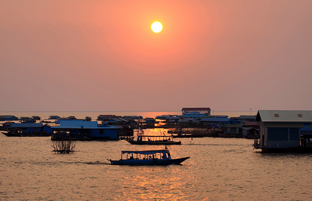 Sunset Dinner Tour: Tonle Sap Lake Floating Village